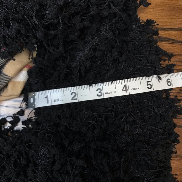 Robert Louis Plaid Sweater Dress & Infinity Scarf Set Beige Black Size 3X - Picture 11 of 13